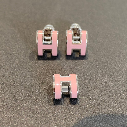 [Riva Jewelry]MINI POP H SILBEROHRRINGE ROSA