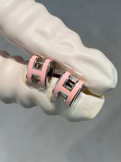 [Riva Jewelry]MINI POP H SILBEROHRRINGE ROSA