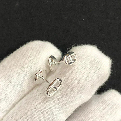 [Riva Jewelry ]CHAINE SMALL EARRINGS GOLD AND SILVER