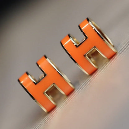 [Riva Jewelry]MINI POP H OHRRINGE ORANGE
