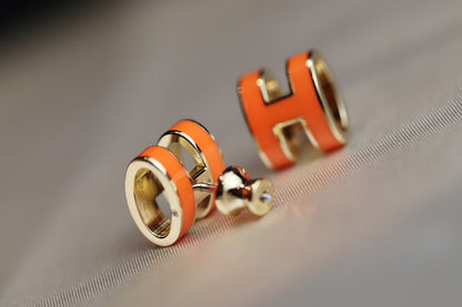 [Riva Jewelry]MINI POP H OHRRINGE ORANGE