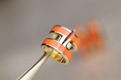 [Riva Jewelry]MINI POP H OHRRINGE ORANGE