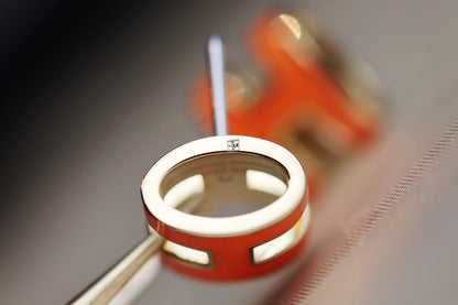 [Riva Jewelry]MINI POP H OHRRINGE ORANGE