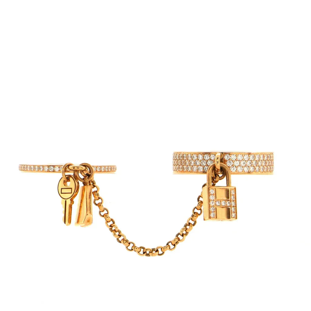 [Riva Jewelry]HM KELLY CLOCHETTE DOUBLE RING IN  WITH DIAMONDS