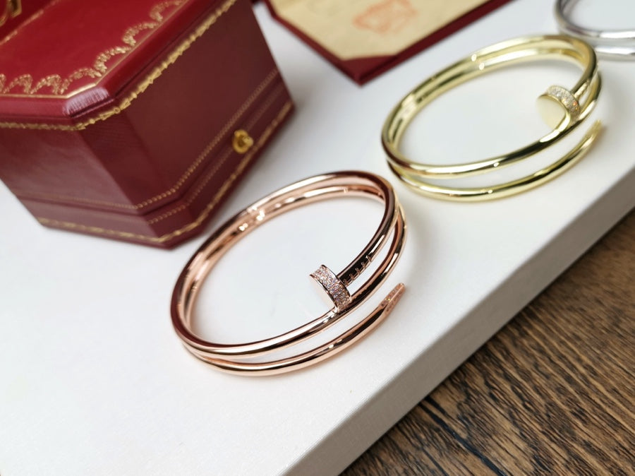 [Riva Jewelry ]JUSTE BRACELET 3.5MM DOUBLE ROW DIAMOND