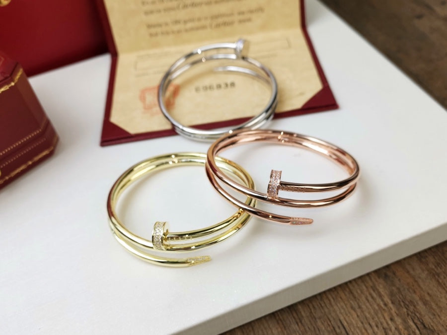 [Riva Jewelry ]JUSTE BRACELET 3.5MM DOUBLE ROW DIAMOND