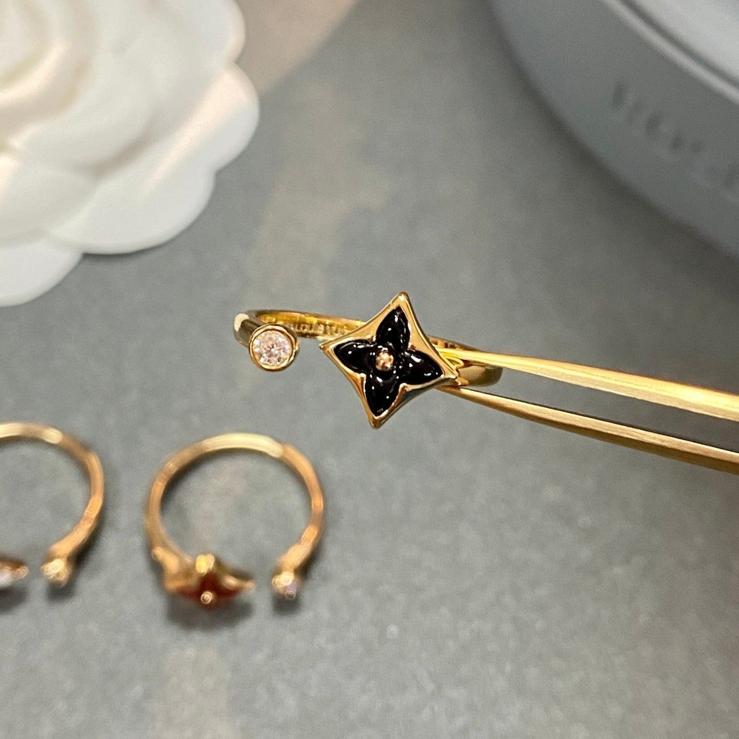 [Riva Jewelry]STAR 1 DIAMOND OPEN RING