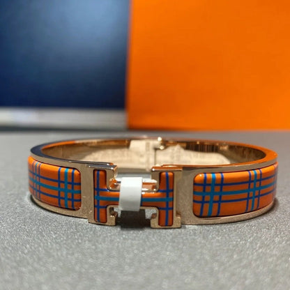 [Riva Jewelry ]H TARTAN BRACELET 12MM