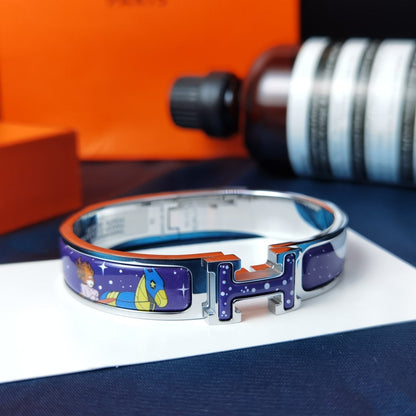 [Riva Jewelry ]H STAR AND MOON BRACELET 12MM
