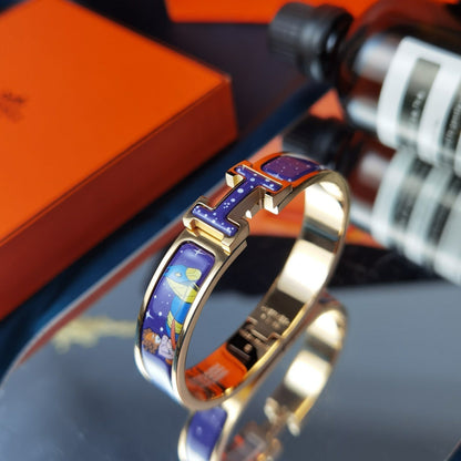 [Riva Jewelry]H STAR AND MOON BRACELET 12MM