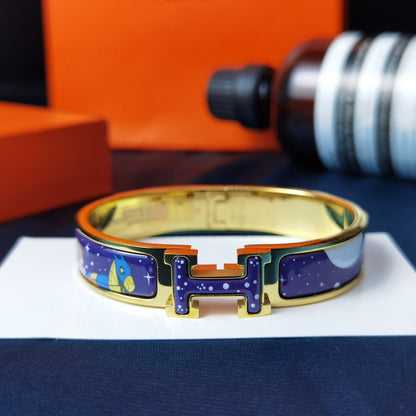 [Riva Jewelry ]H STAR AND MOON BRACELET 12MM