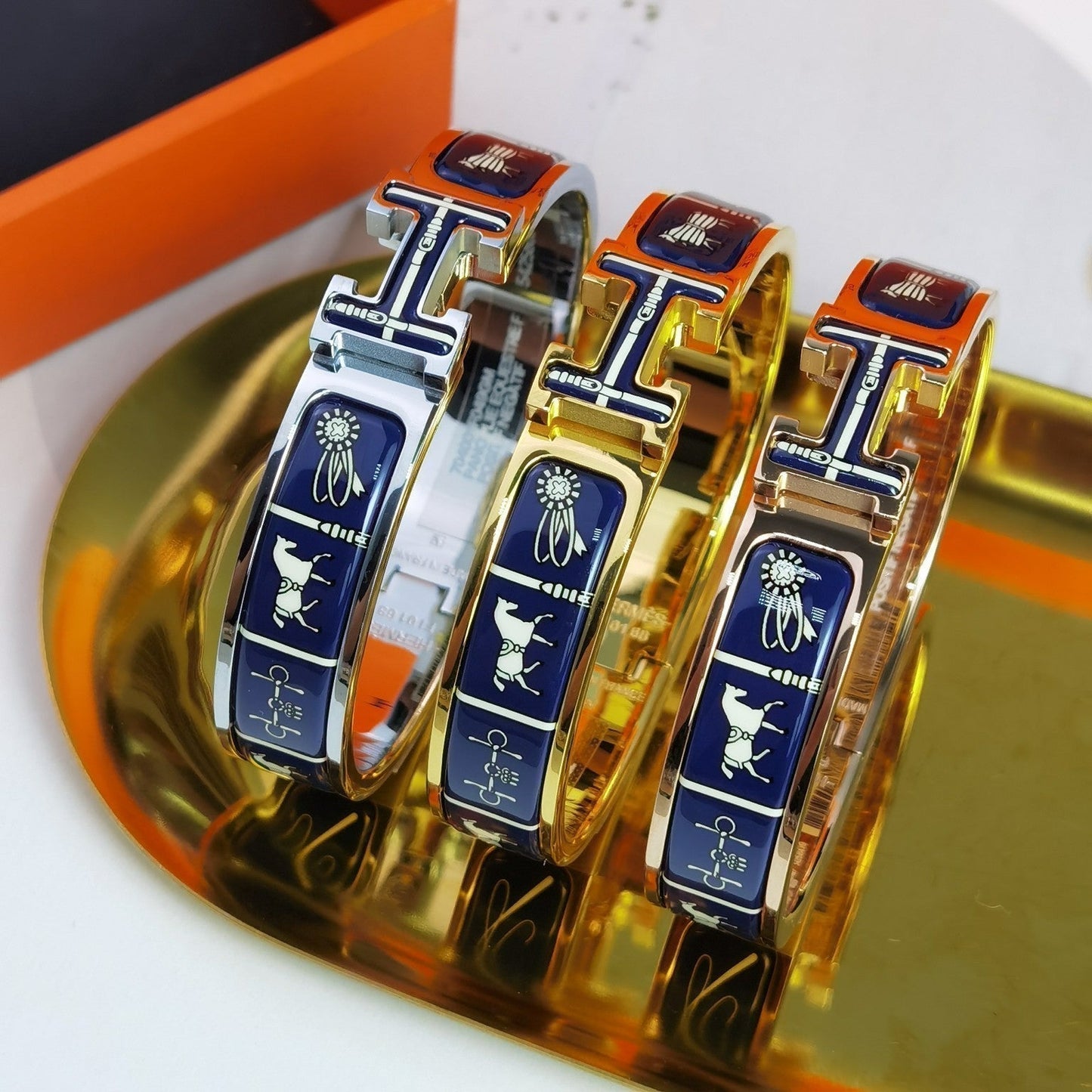 [Riva Jewelry]H COUVERTURES ダークブルー ブレスレット