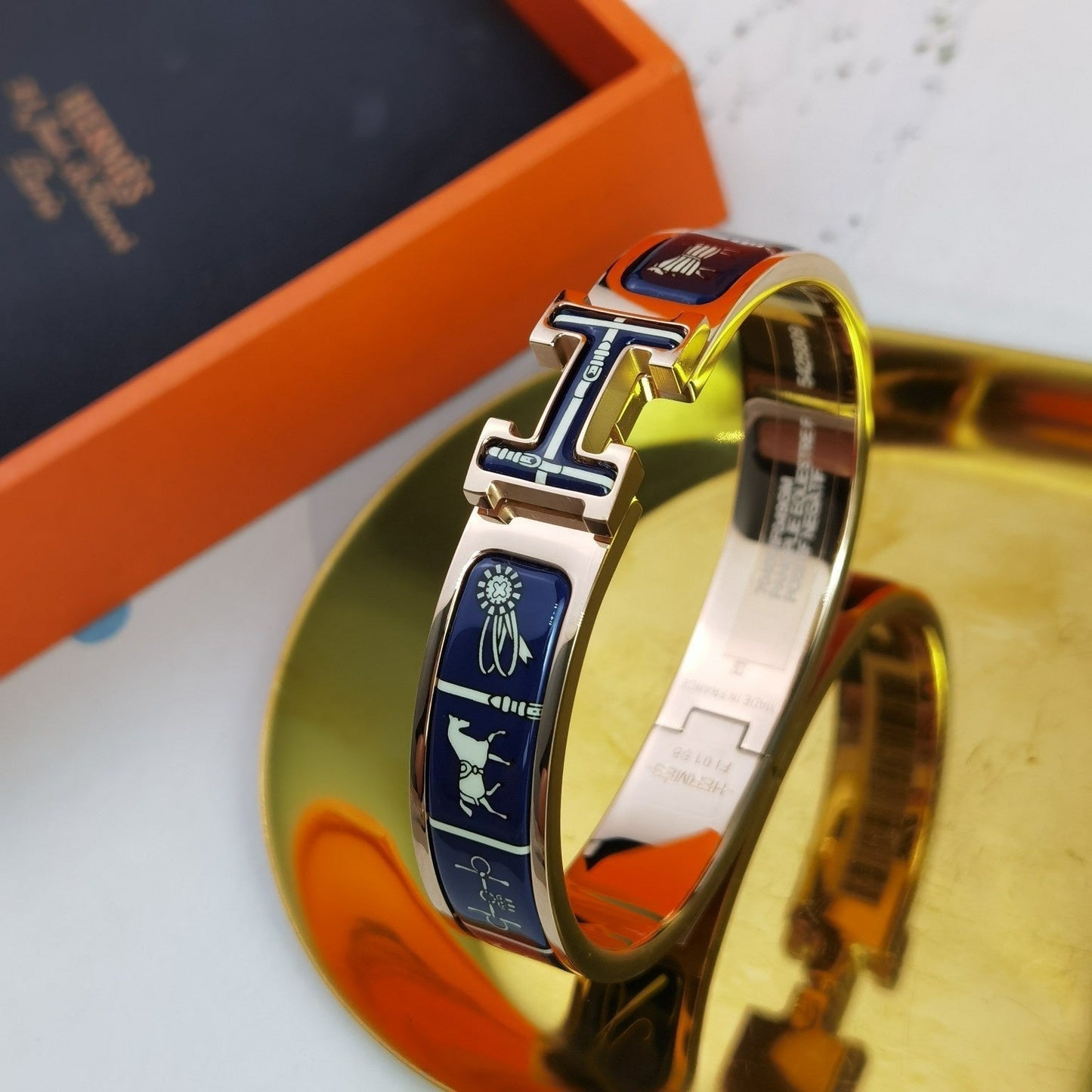 [Riva Jewelry]H COUVERTURES ダークブルー ブレスレット