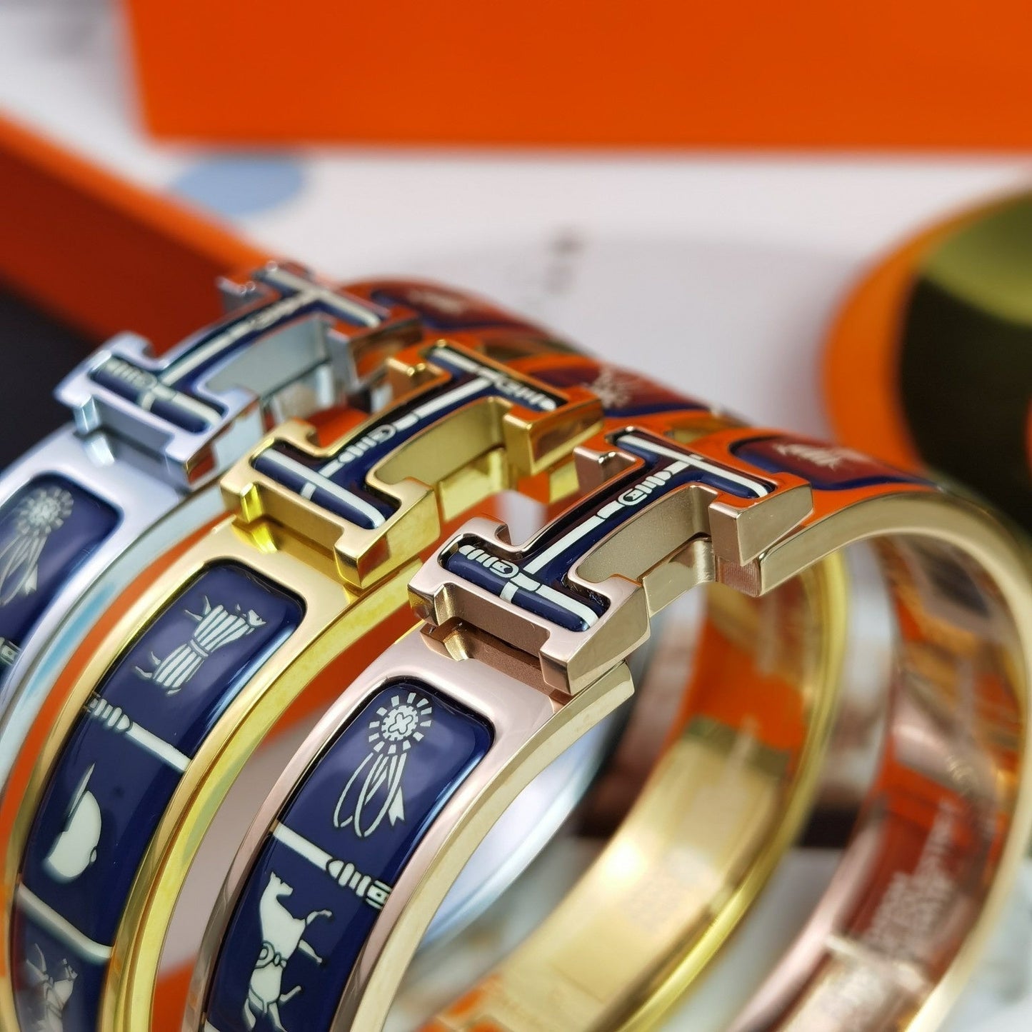 [Riva Jewelry]H COUVERTURES ダークブルー ブレスレット