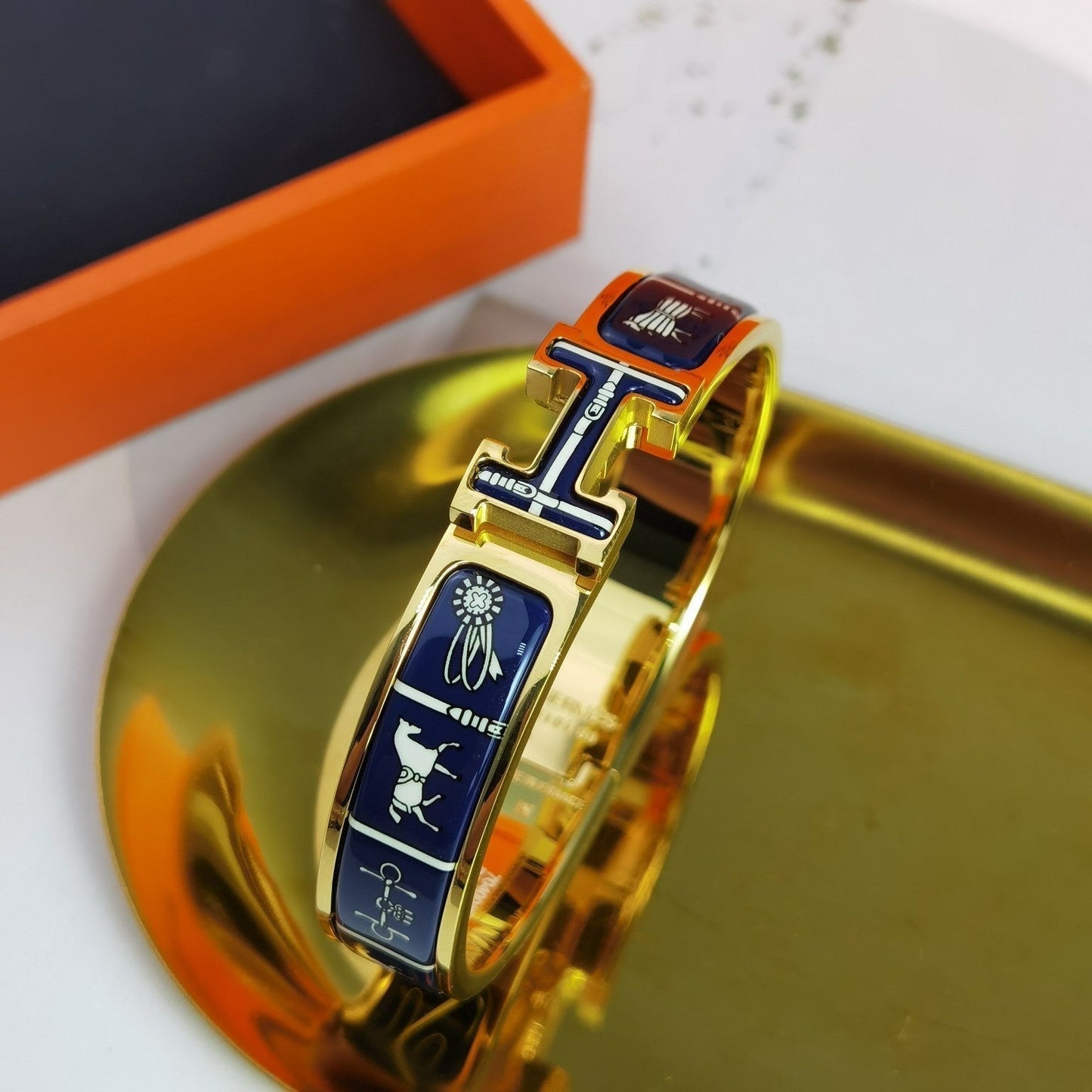 [Riva Jewelry]H COUVERTURES ダークブルー ブレスレット