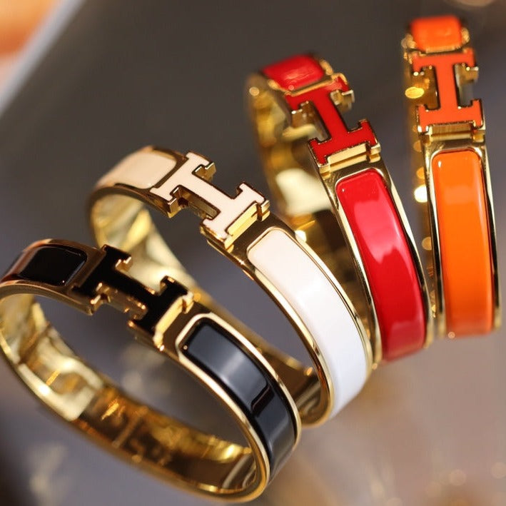 [Riva Jewelry ]H BRACELET 12MM GOLD