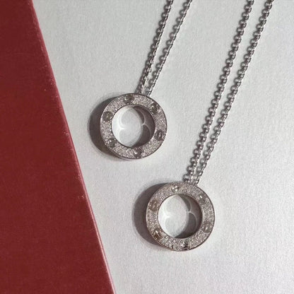 [Riva Jewelry ]LOVE NECKLACE ADJUSTABLE SILVER