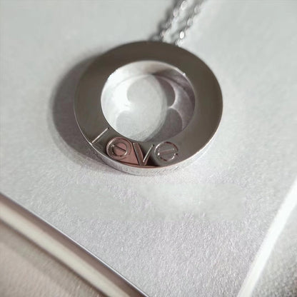 [Riva Jewelry ]LOVE NECKLACE ADJUSTABLE SILVER