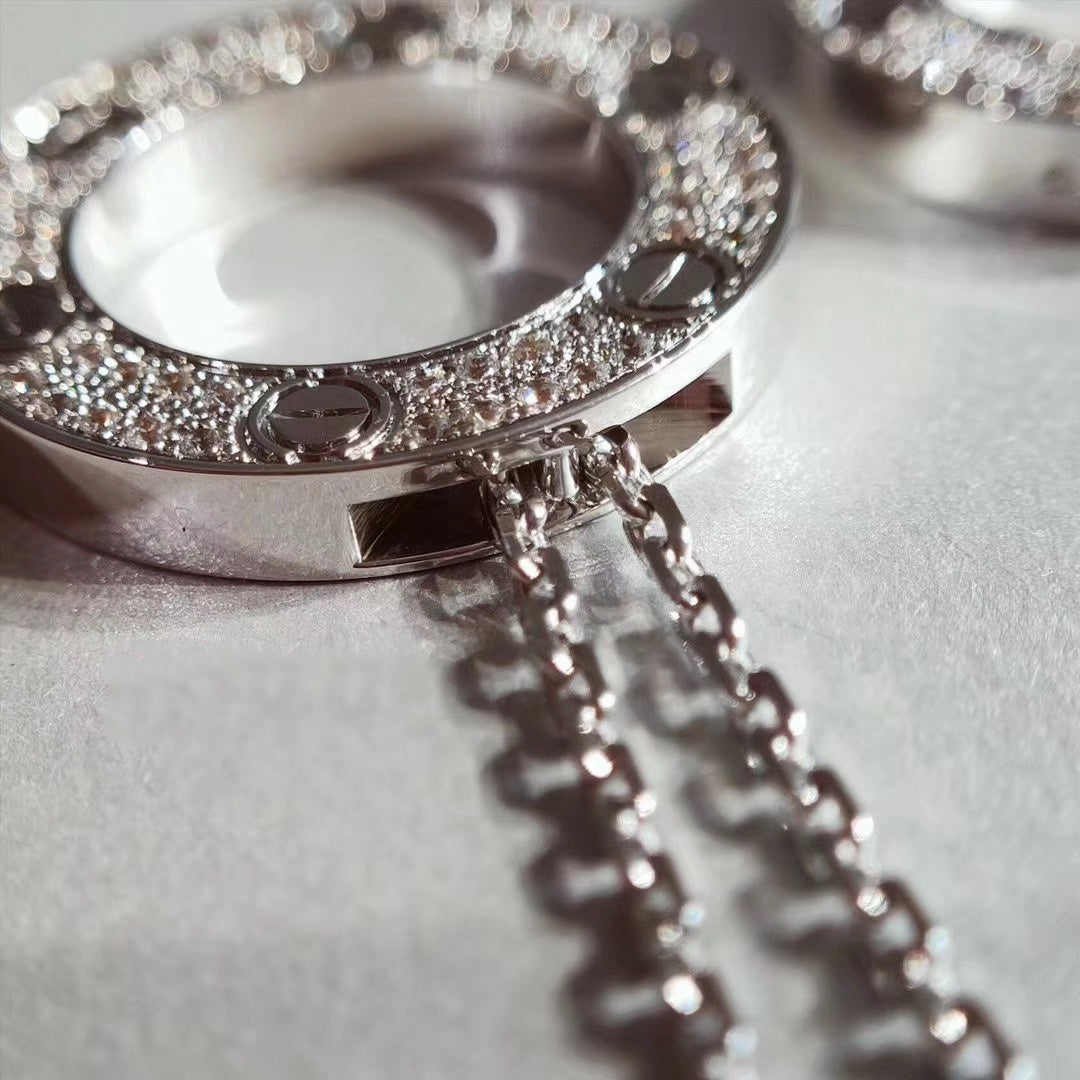 [Riva Jewelry ]LOVE NECKLACE ADJUSTABLE SILVER