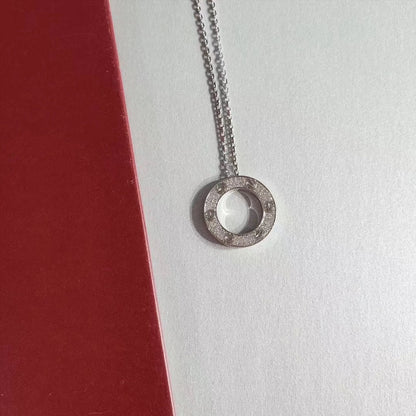 [Riva Jewelry ]LOVE NECKLACE ADJUSTABLE SILVER