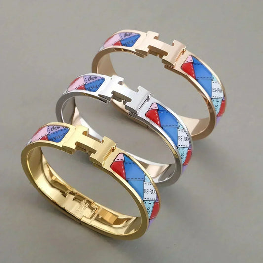 [Riva Jewelry]H ARMREIF GEPUNKTETER RAND 12MM