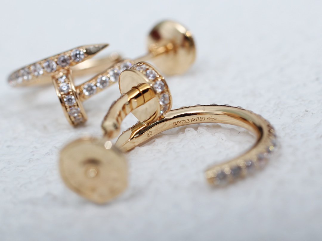 [Riva Jewelry ]JUSTE EARRINGS 12.75MM PINK GOLD DIAMOND