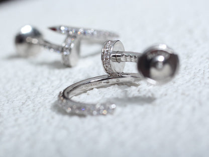 [Riva Jewelry ]JUSTE EARRINGS 12.75MM SILVER DIAMOND