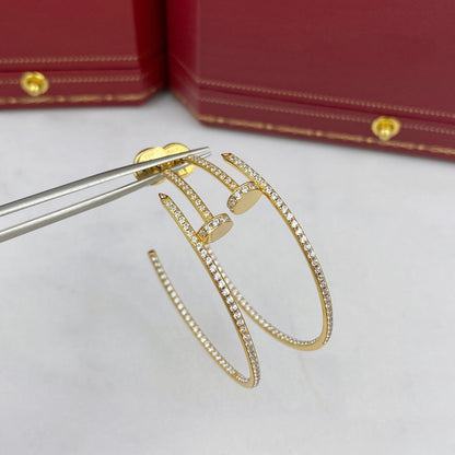 [Riva Jewelry ]JUSTE EARRINGS FULL DIAMONDS 1.8MM