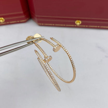[Riva Jewelry ]JUSTE EARRINGS FULL DIAMONDS 1.8MM