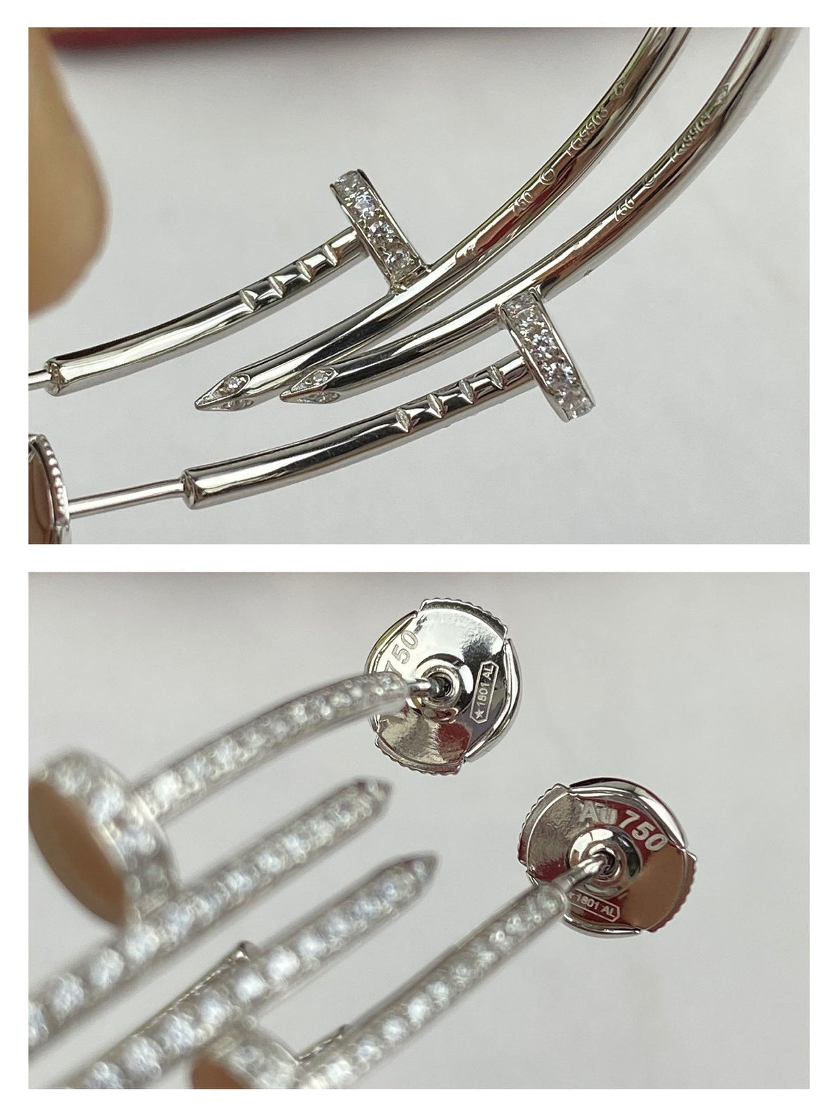 [Riva Jewelry ]JUSTE EARRINGS FULL DIAMONDS 1.8MM