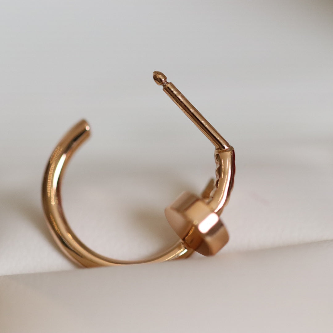 [Riva Jewelry ]JUSTE EARRINGS PINK GOLD