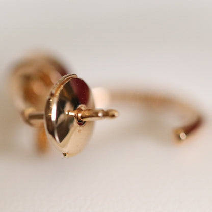 [Riva Jewelry ]JUSTE EARRINGS PINK GOLD