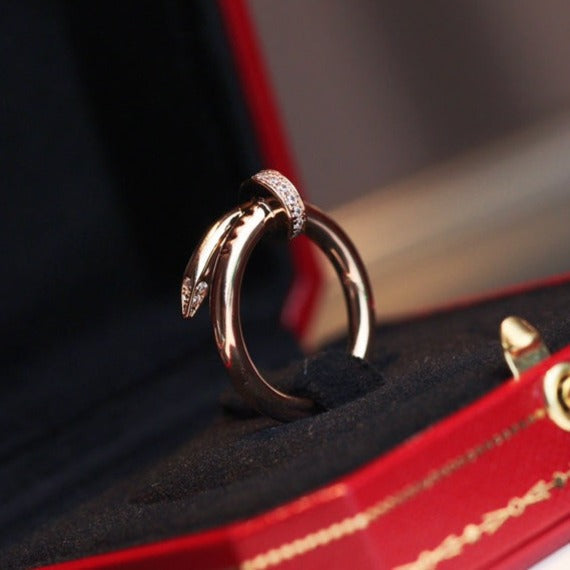 [Riva Jewelry ]JUSTE RING 2.65MM PINK GOLD DIAMOND