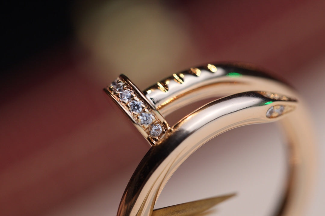[Riva Jewelry ]JUSTE RING 2.65MM PINK GOLD DIAMOND