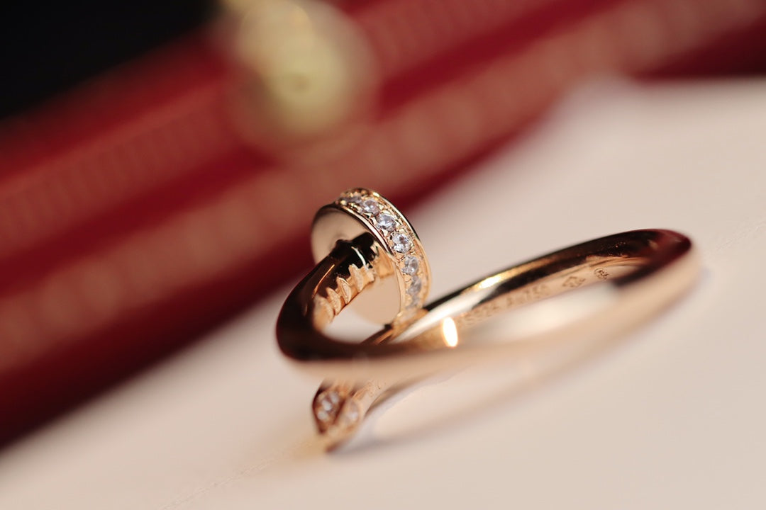 [Riva Jewelry ]JUSTE RING 2.65MM PINK GOLD DIAMOND