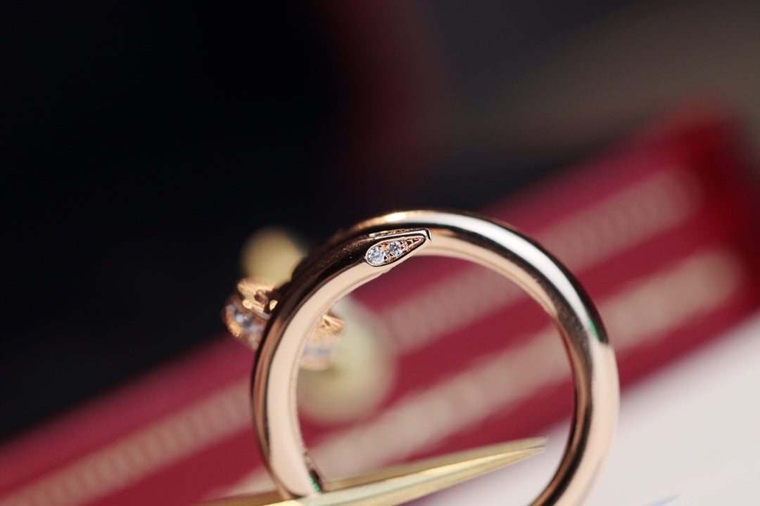 [Riva Jewelry ]JUSTE RING 2.65MM PINK GOLD DIAMOND