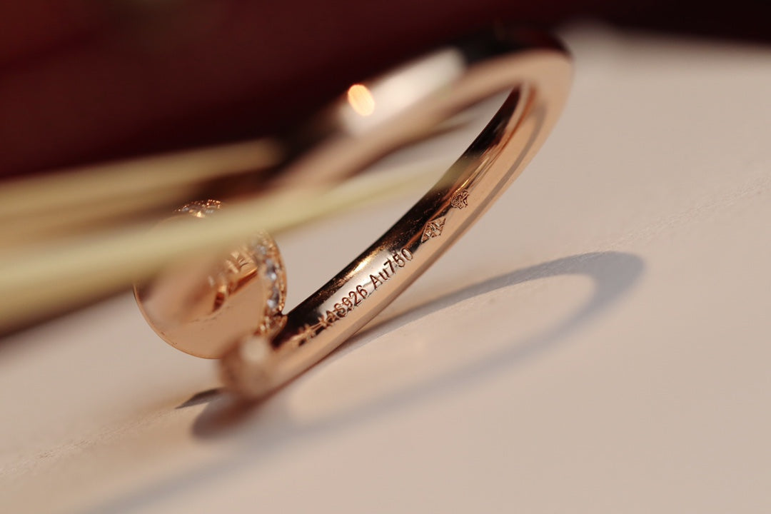 [Riva Jewelry ]JUSTE RING 2.65MM PINK GOLD DIAMOND