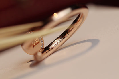 [Riva Jewelry ]JUSTE RING 2.65MM PINK GOLD DIAMOND