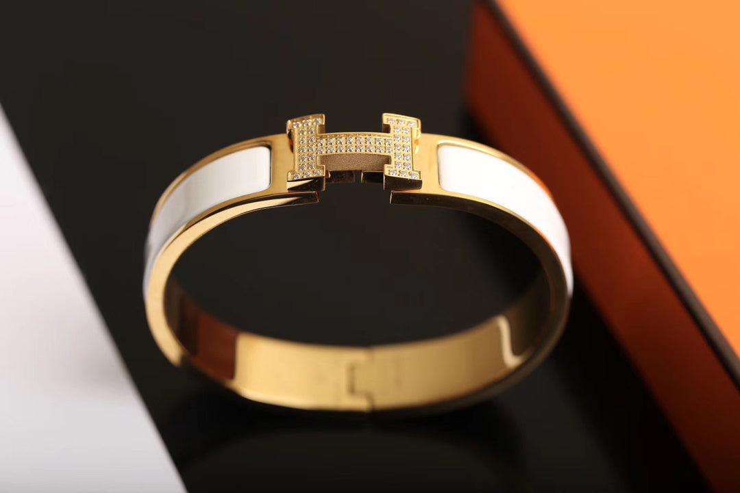 [Riva Jewelry ]H BRACELET GOLD DIAMOND