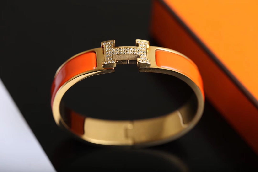 [Riva Jewelry ]H BRACELET GOLD DIAMOND
