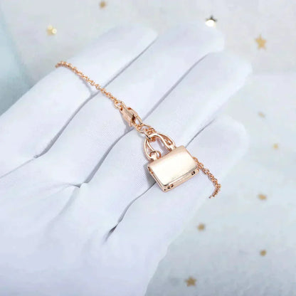 [Riva Jewelry ]AMULETTE PEDANT ROSE GOLD NECKLACE