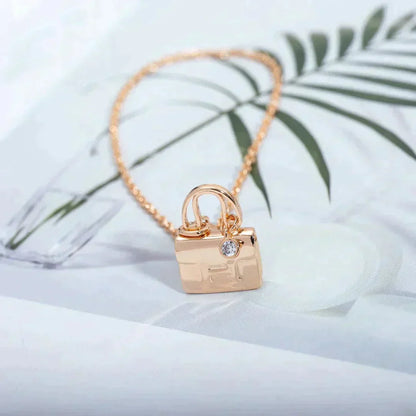 [Riva Jewelry ]AMULETTE PEDANT ROSE GOLD NECKLACE