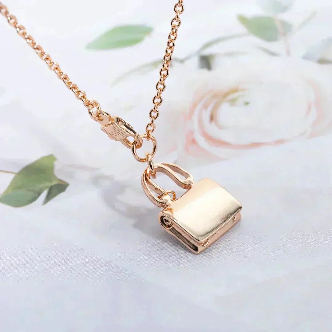 [Riva Jewelry ]AMULETTE PEDANT ROSE GOLD NECKLACE