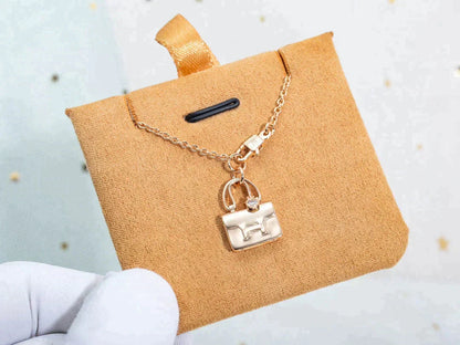 [Riva Jewelry]AMULETTE PEDANT ROSE GOLD NECKLACE