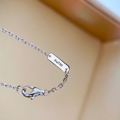 [Riva Jewelry ]CLOVER DIAMOND NECKLACE SILVER
