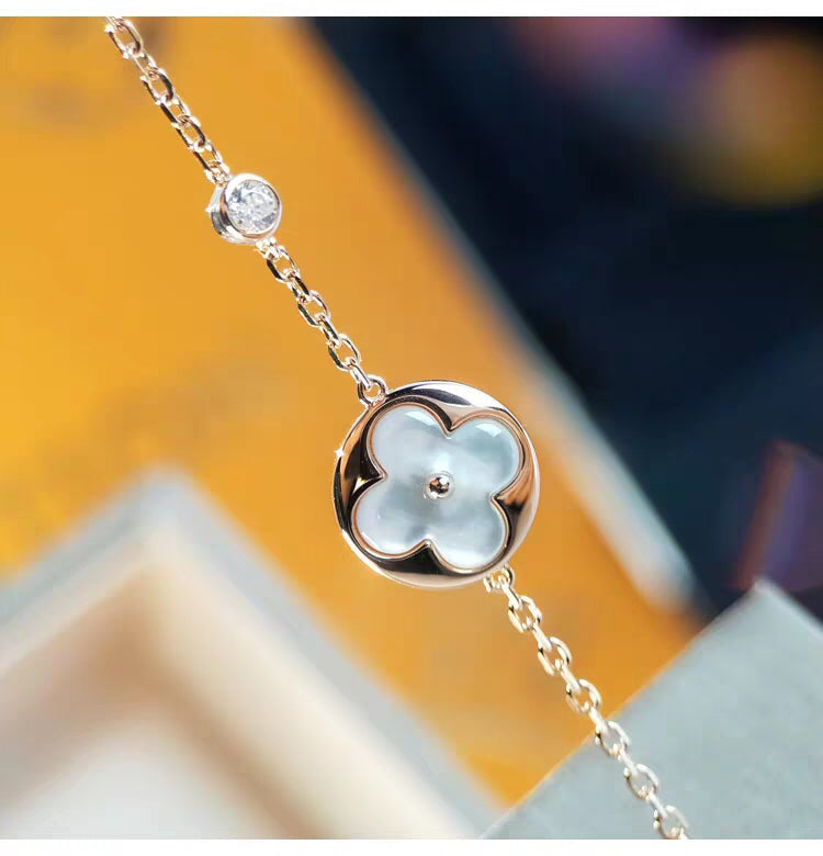 [Riva Jewelry ]SUN MOP GOLD 1 DIAMOND NECKLACE