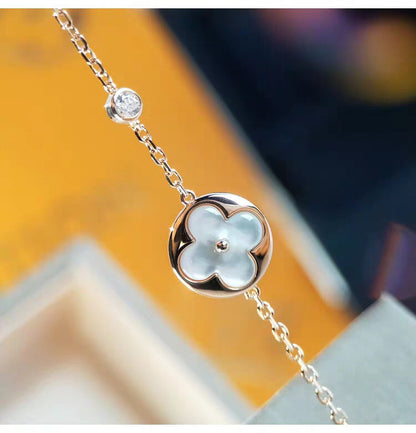 [Riva Jewelry ]SUN MOP GOLD 1 DIAMOND NECKLACE