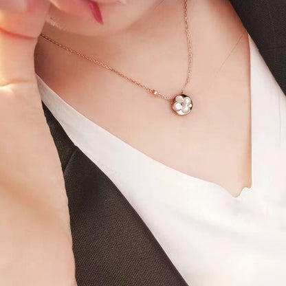 [Riva Jewelry]SUN MOP GOLD 1 DIAMOND NECKLACE