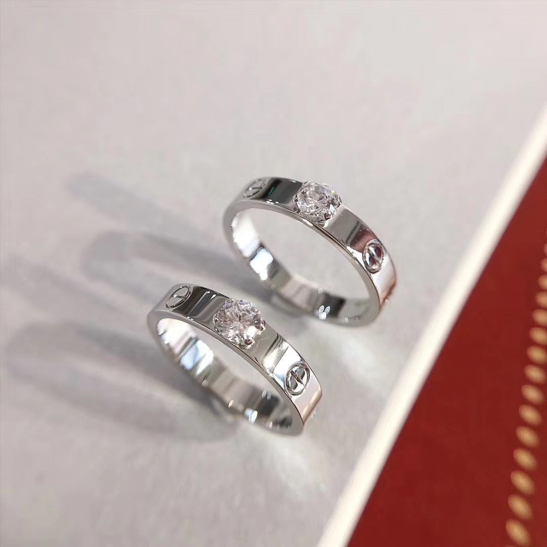 [Riva Jewelry ]LOVE RING 3.6MM 1 BIG DIAMOND