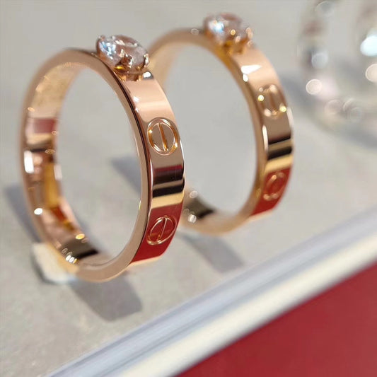 [Riva Jewelry ]LOVE RING 3.6MM 1 BIG DIAMOND